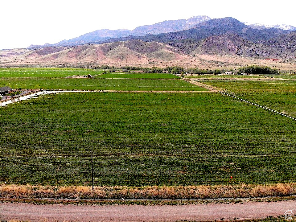 View of mountain feature with a rural view