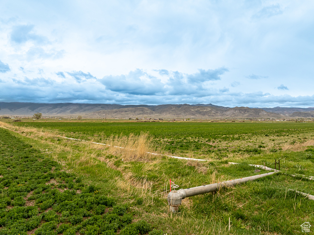 Mountain view featuring a rural view