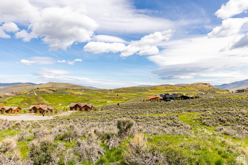 View of mountain feature with a rural view