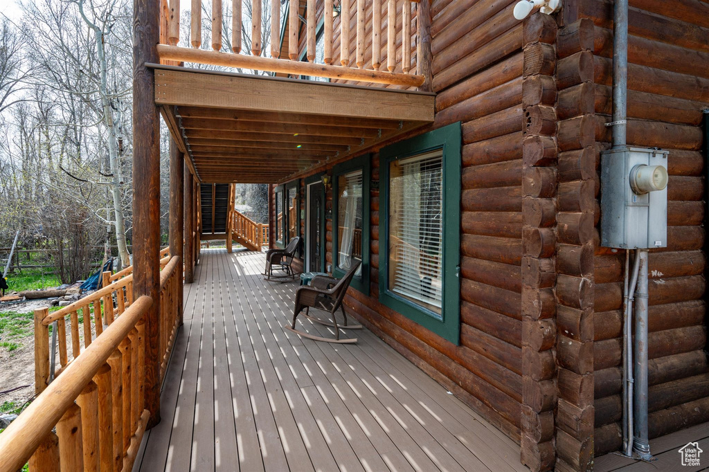 View of deck