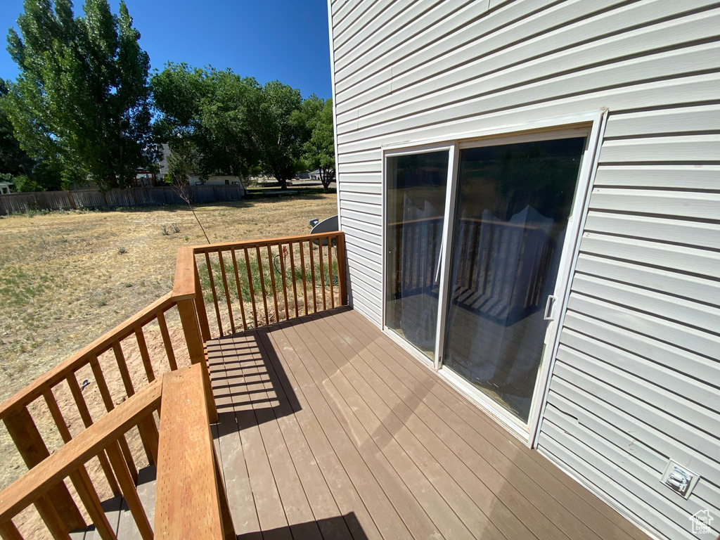 View of deck