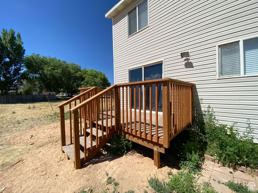 View of deck