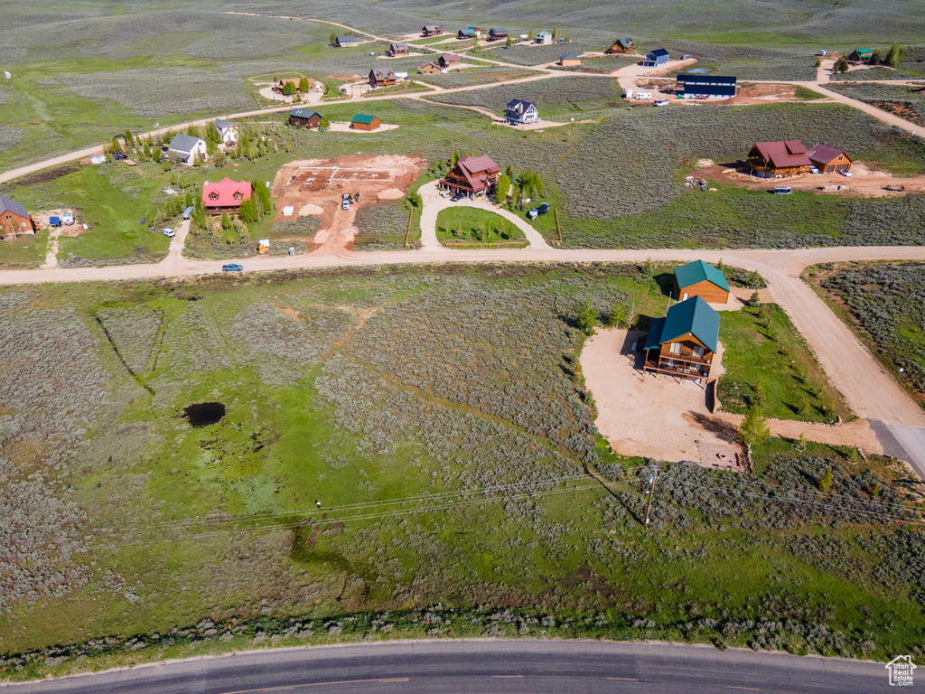 Aerial view with a rural view