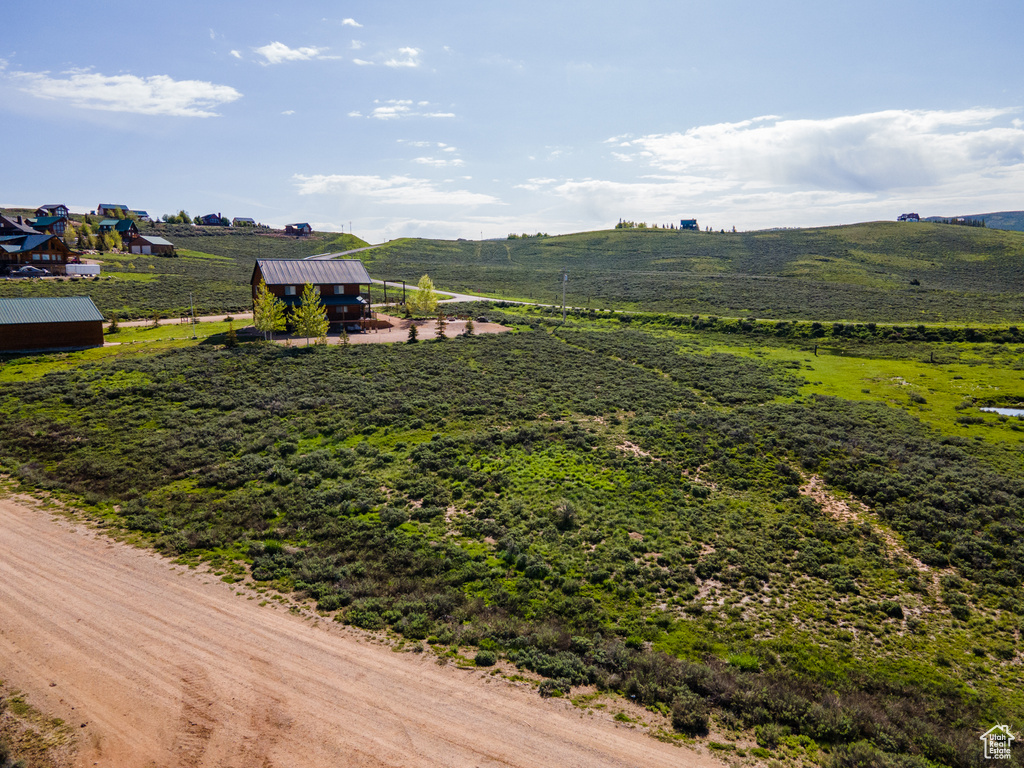 Mountain view with a rural view