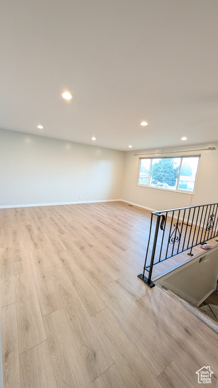 Interior space featuring light wood-type flooring