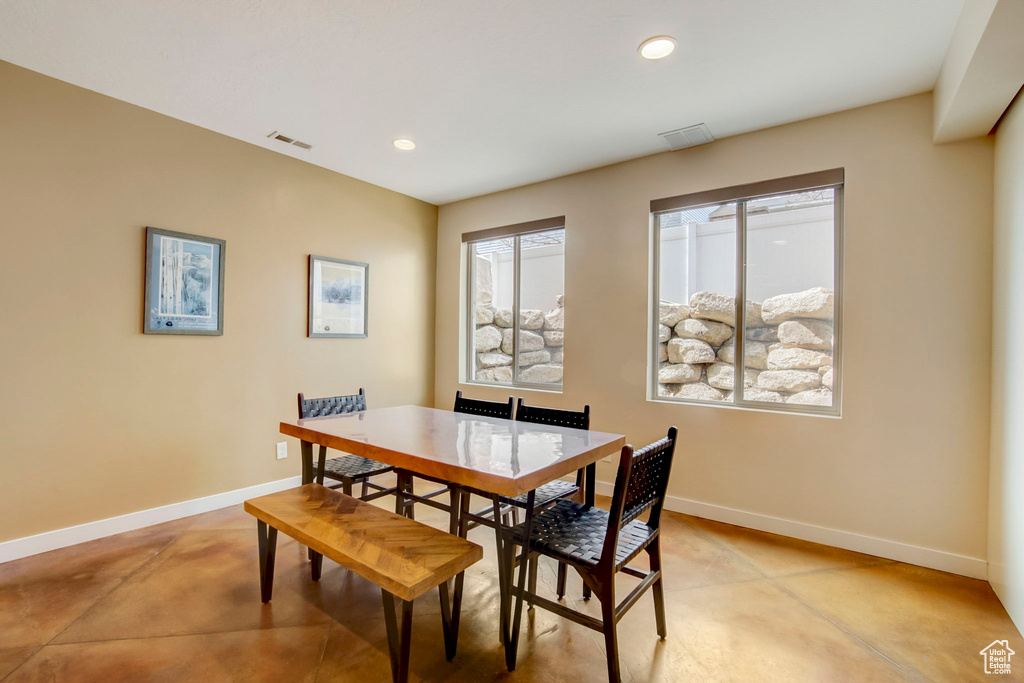 View of dining area