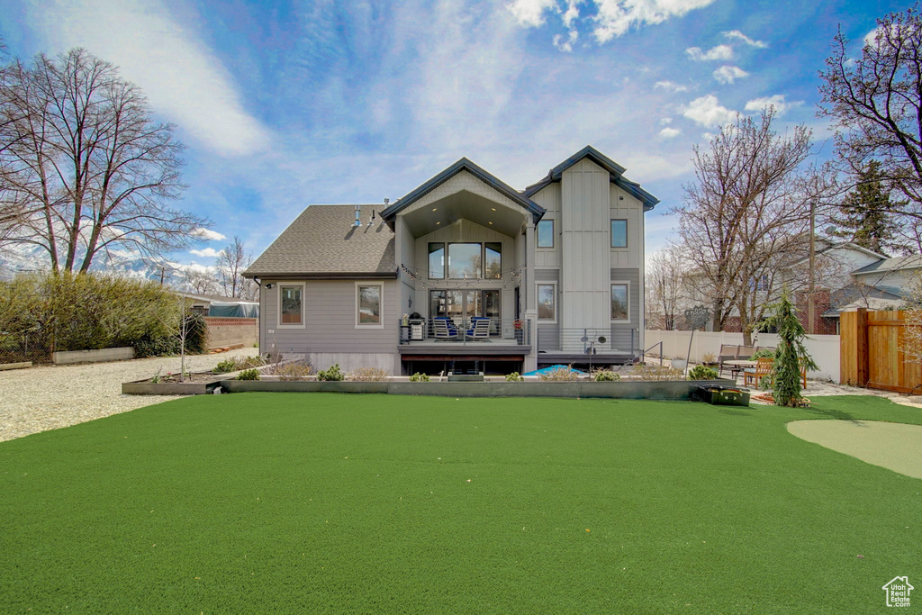 View of rear view of house