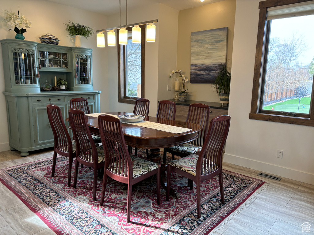 View of dining room