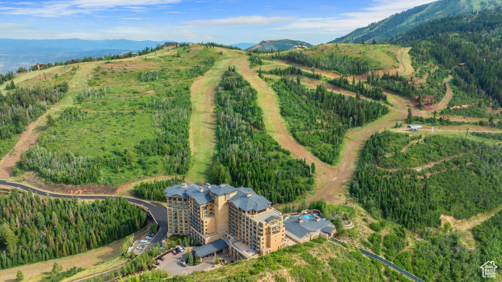 Bird's eye view featuring a mountain view and a rural view