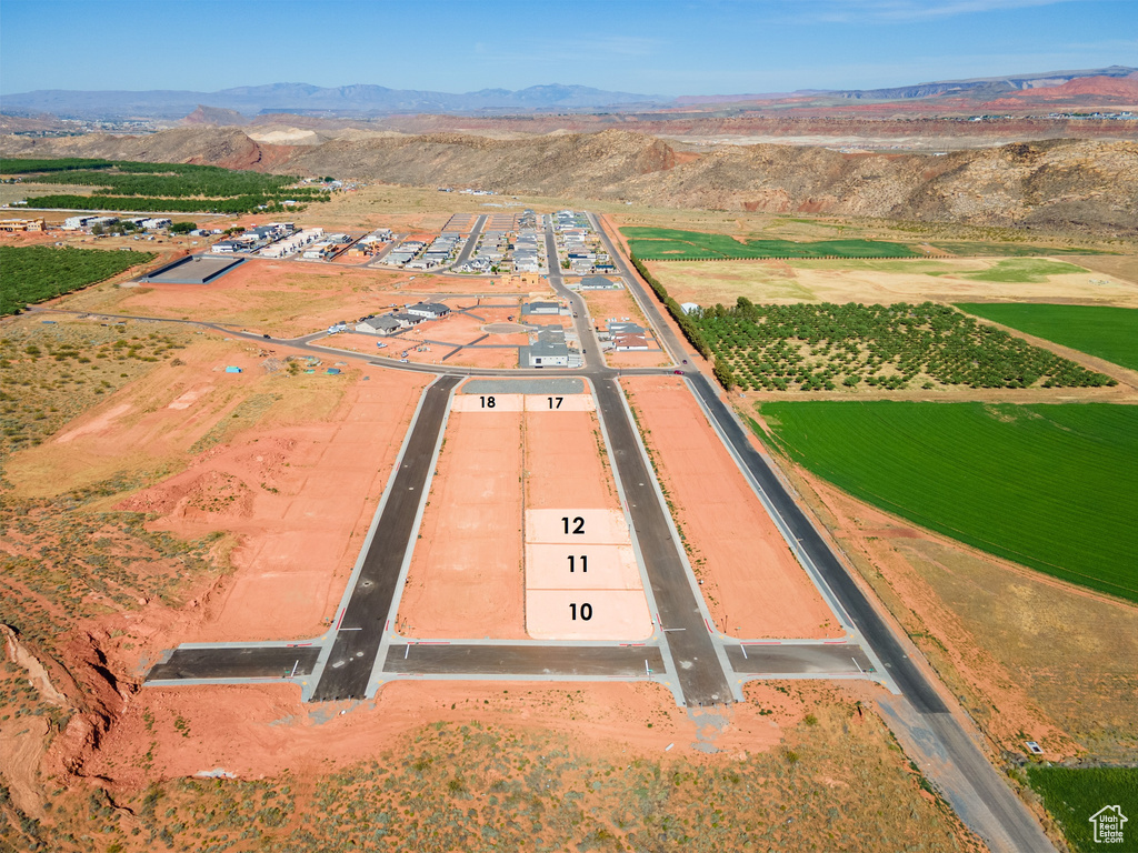 Bird's eye view with a rural view