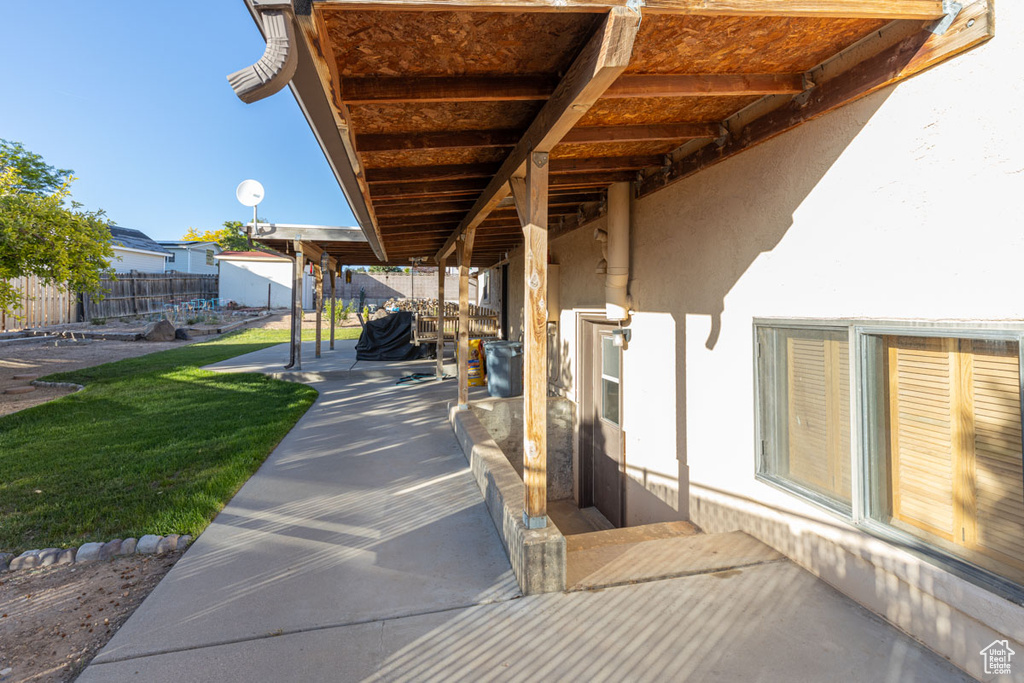 View of patio