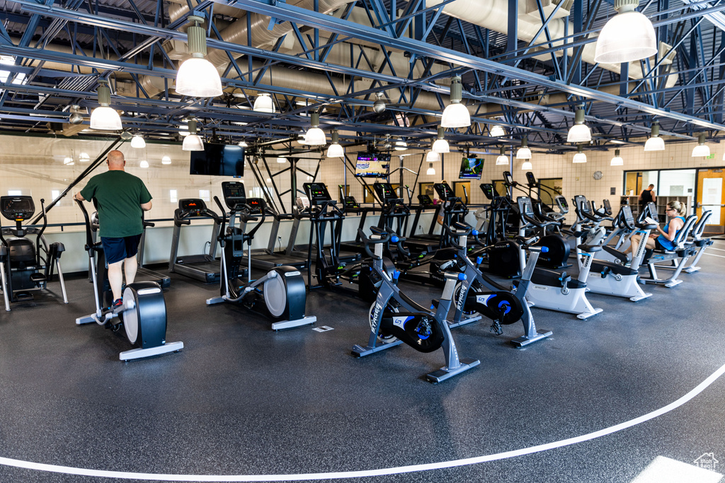 View of exercise room