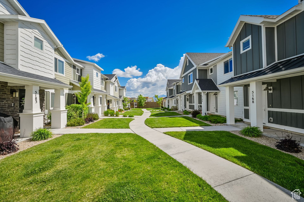 Surrounding community featuring a lawn