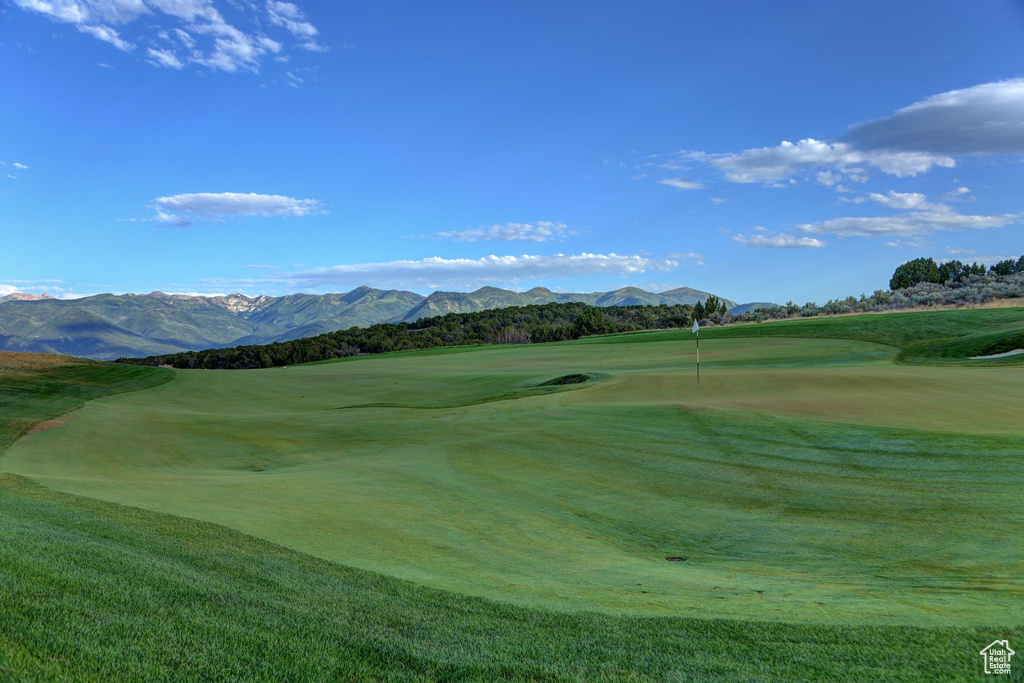 View of home\'s community featuring a mountain view