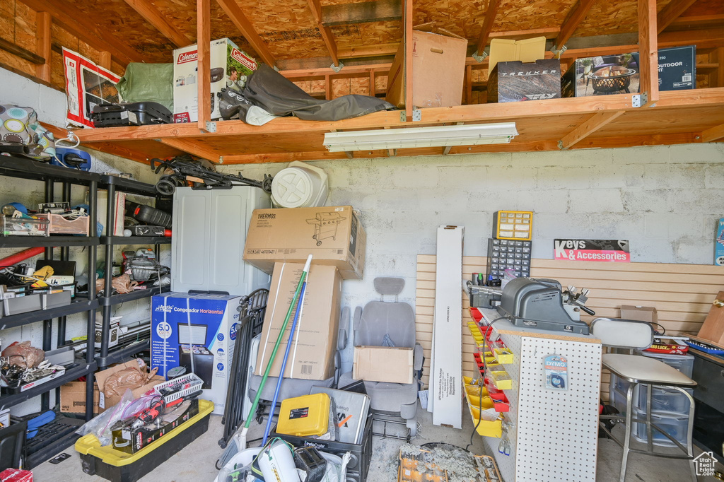 View of storage room