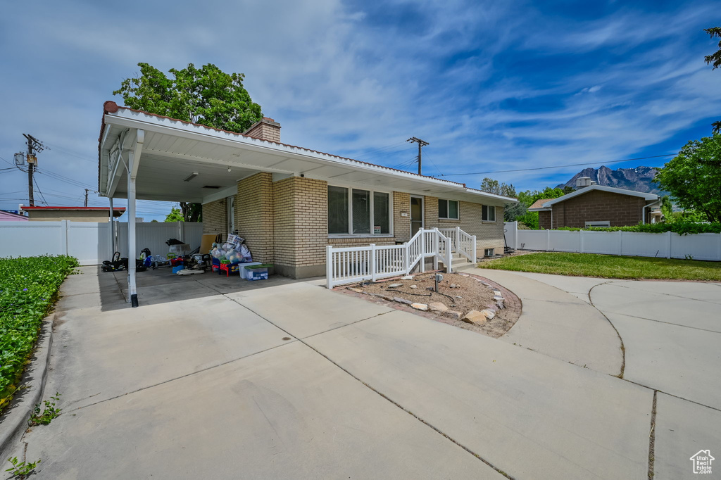 View of front of property