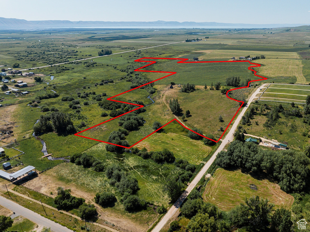 Drone / aerial view featuring a rural view