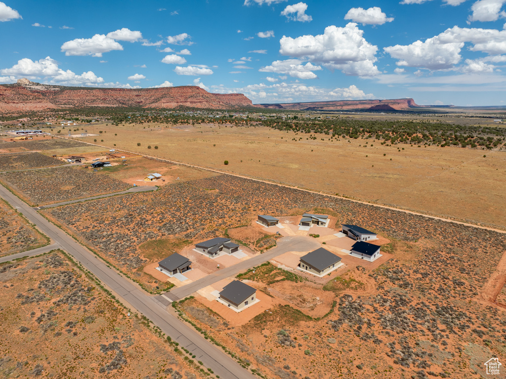 Aerial view with a rural view