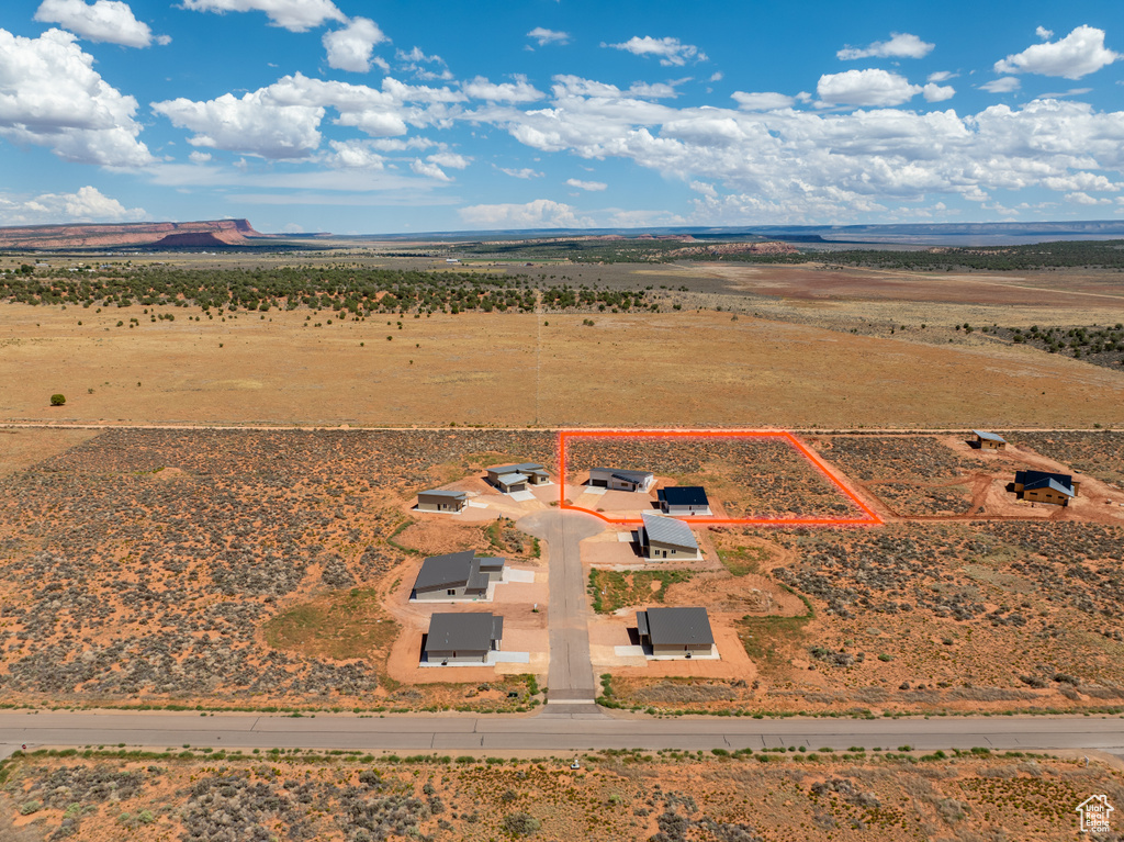 Aerial view featuring a rural view