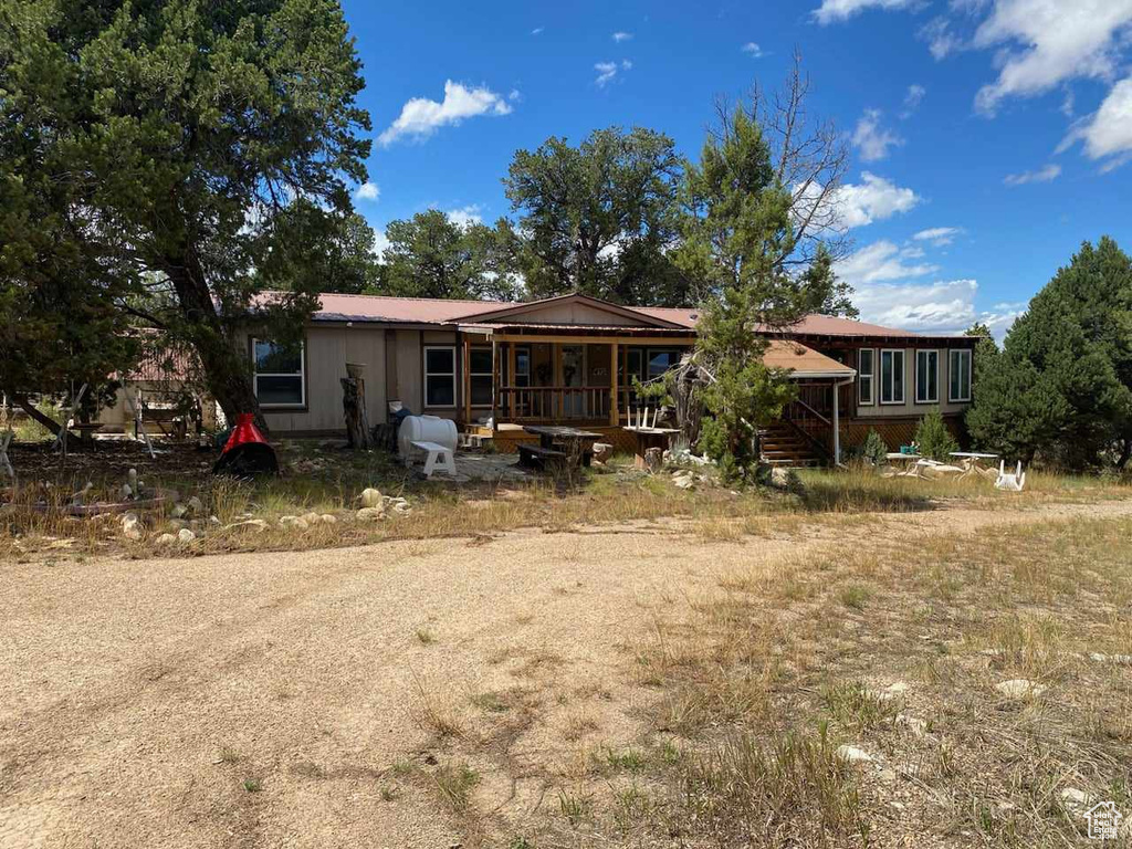 View of rear view of property