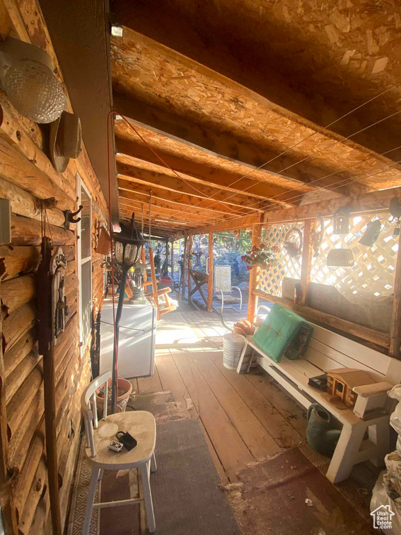 View of patio / terrace featuring a deck