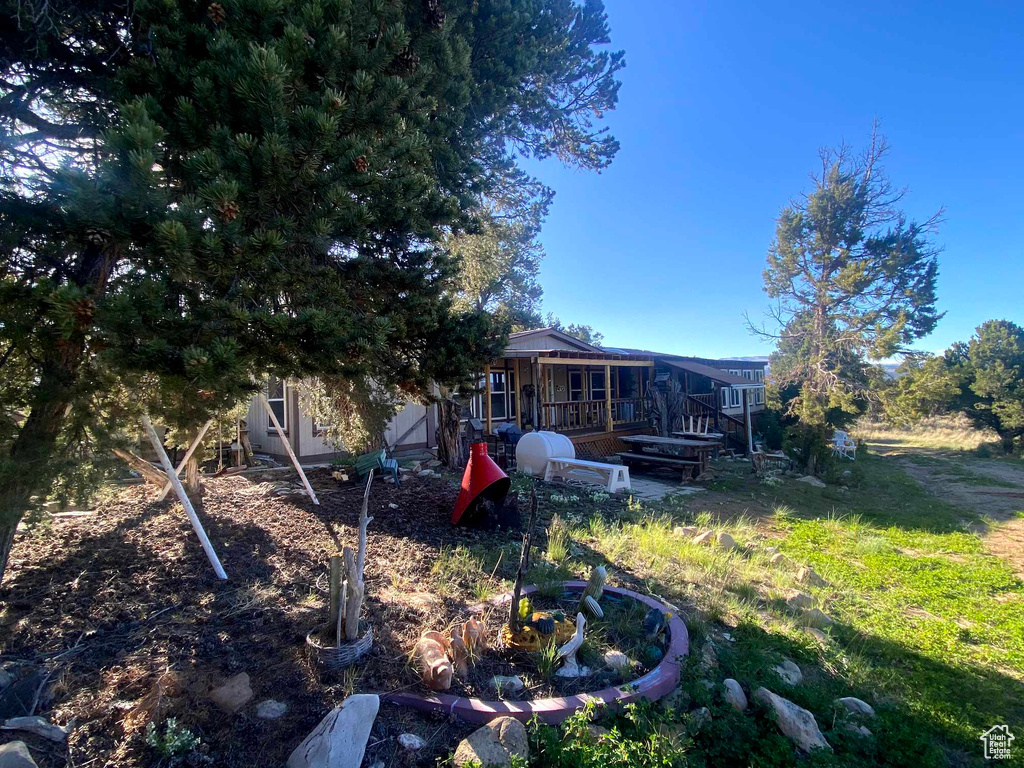 View of rear view of house