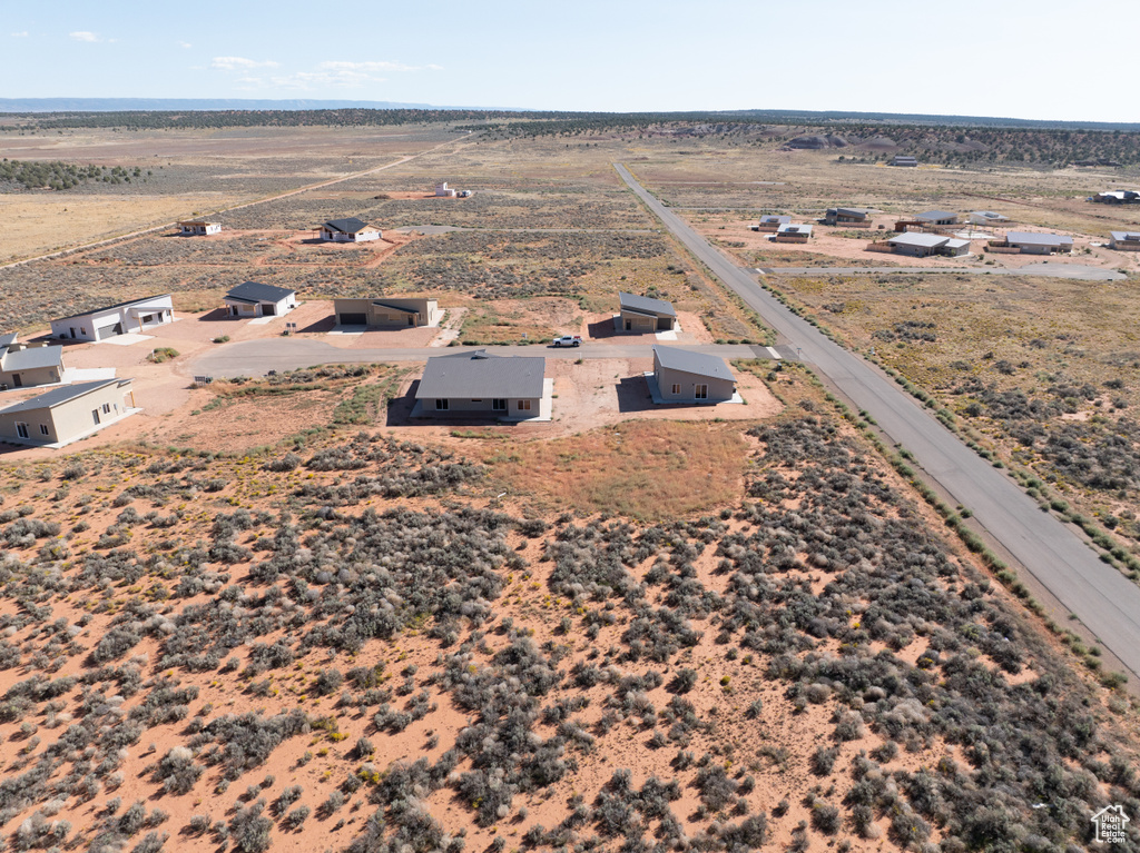 Aerial view featuring a rural view