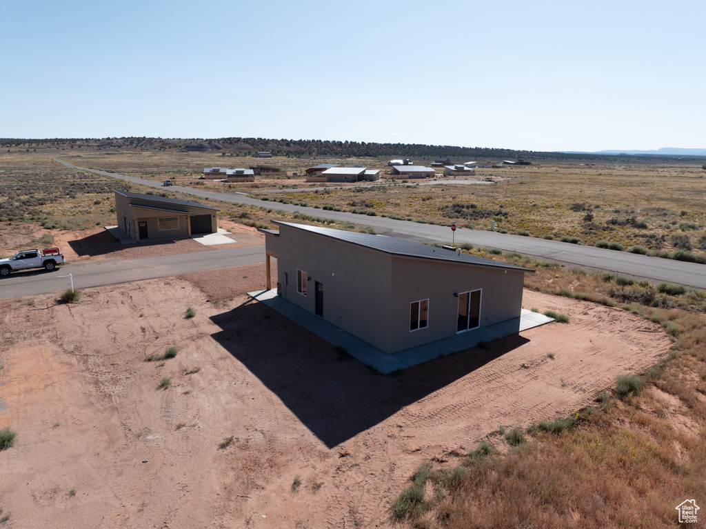 Bird\'s eye view featuring a rural view