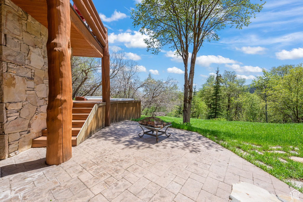 View of patio