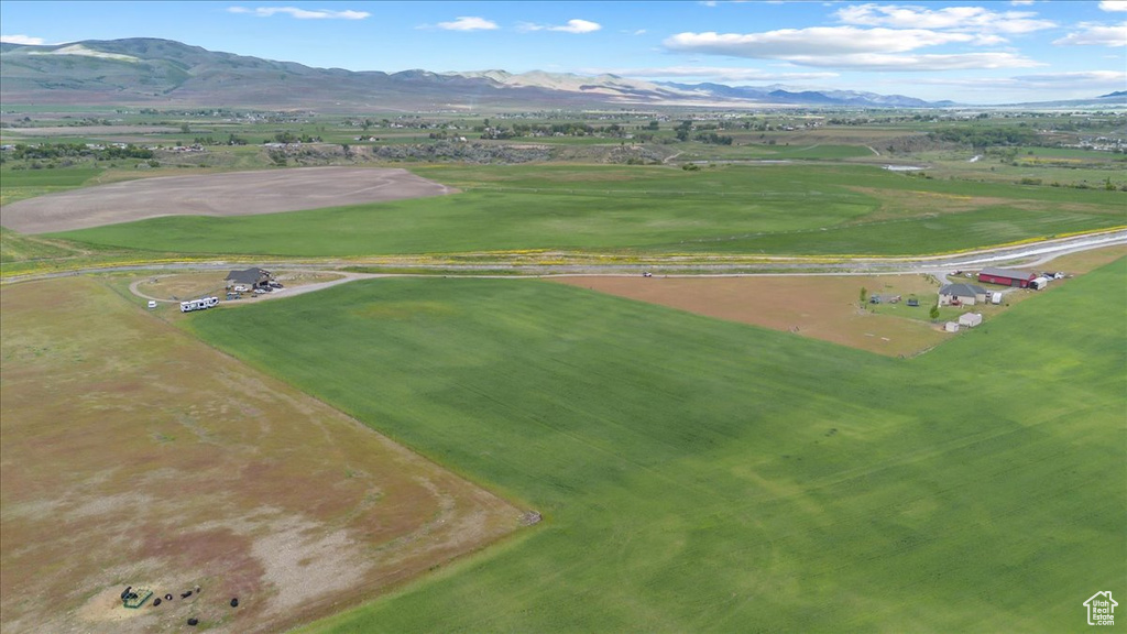 Bird\'s eye view with a mountain view and a rural view