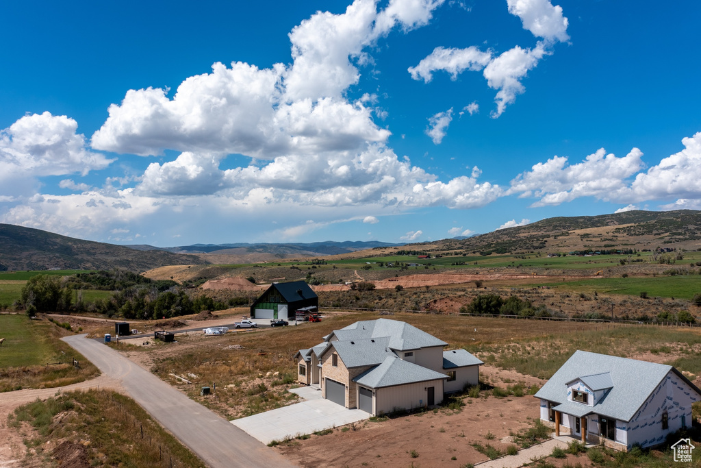 View of mountain feature featuring a rural view