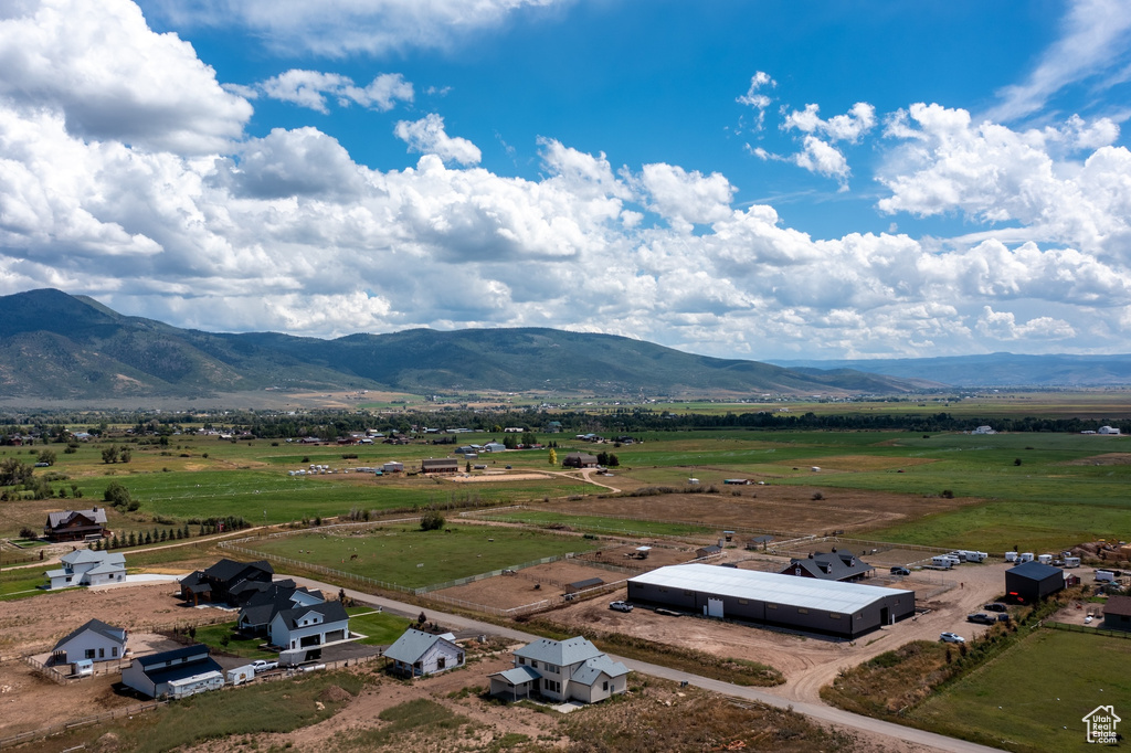 Mountain view featuring a rural view