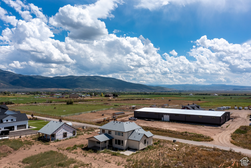 View of mountain feature featuring a rural view