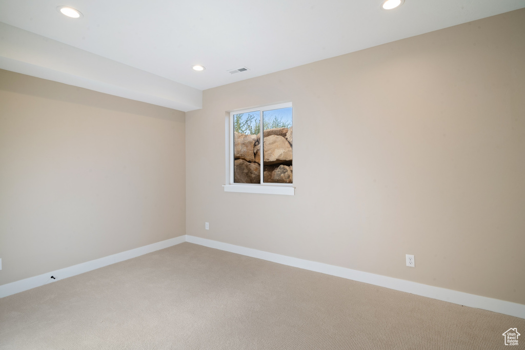 View of carpeted empty room