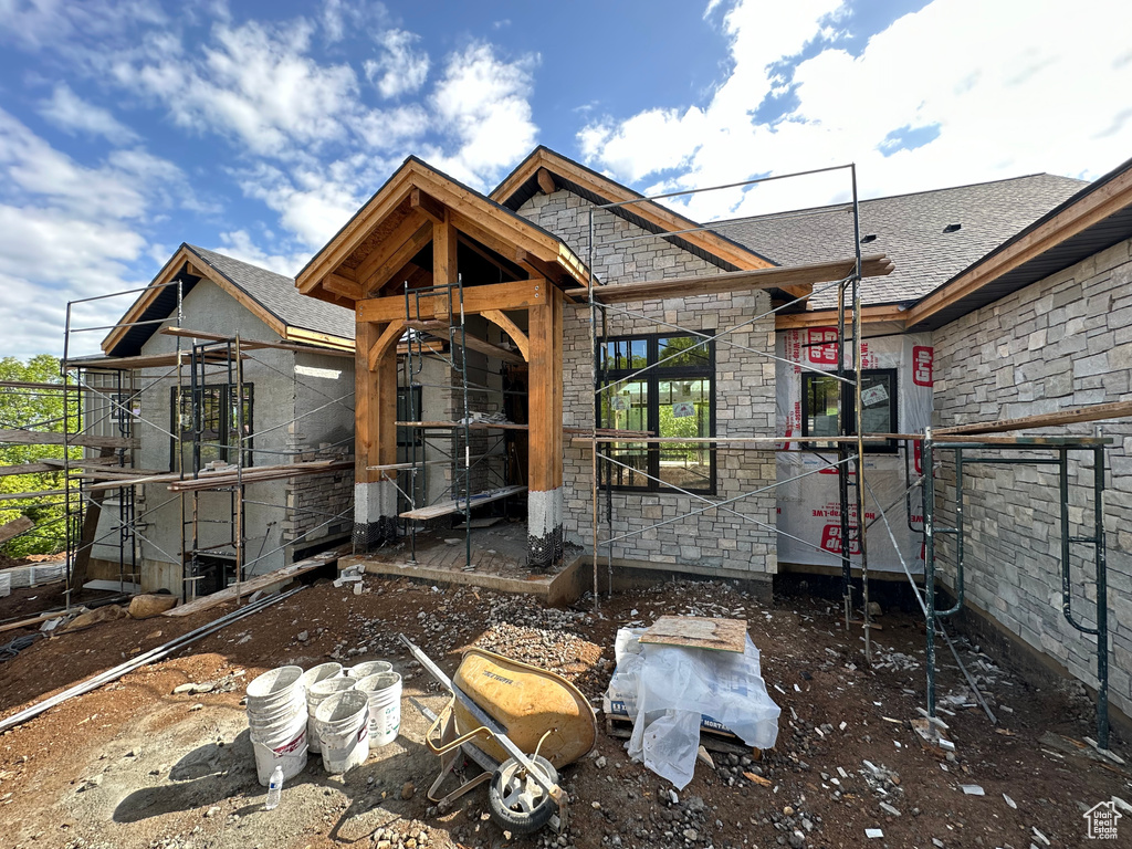 View of rear view of house