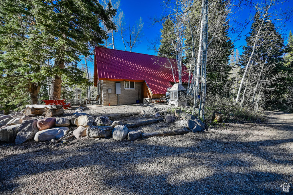 View of back of property