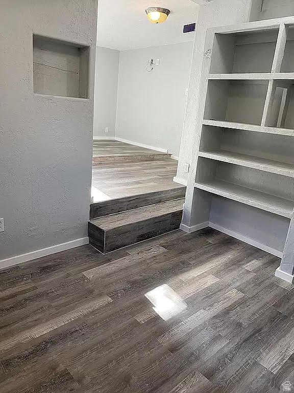 Interior space with wood-type flooring