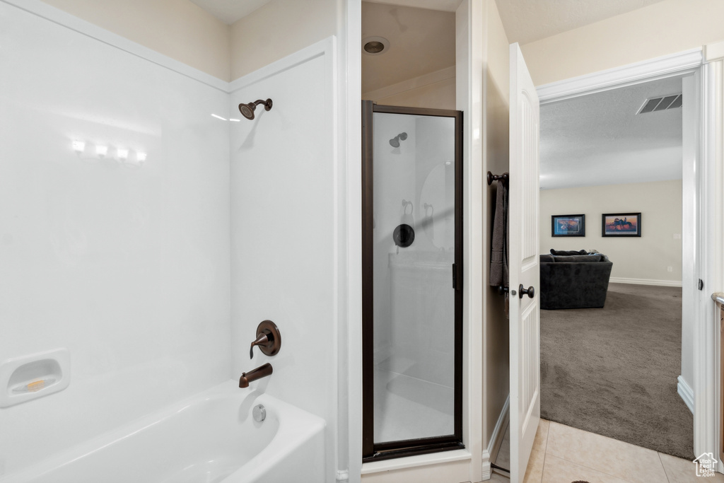 Bathroom with tile floors