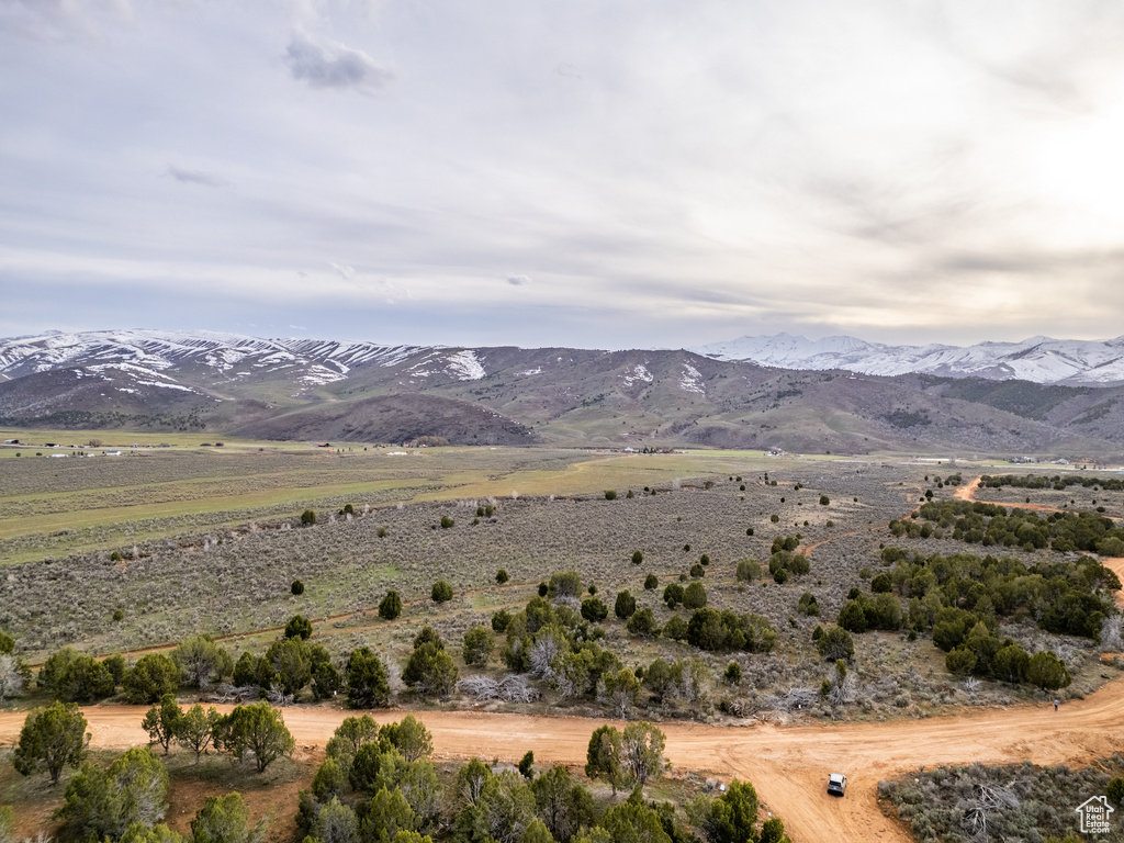 Mountain view with a rural view