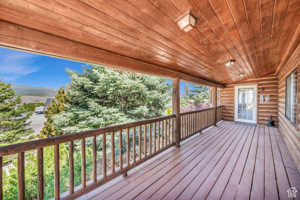 View of deck