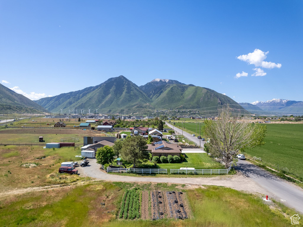 Property view of mountains with a rural view