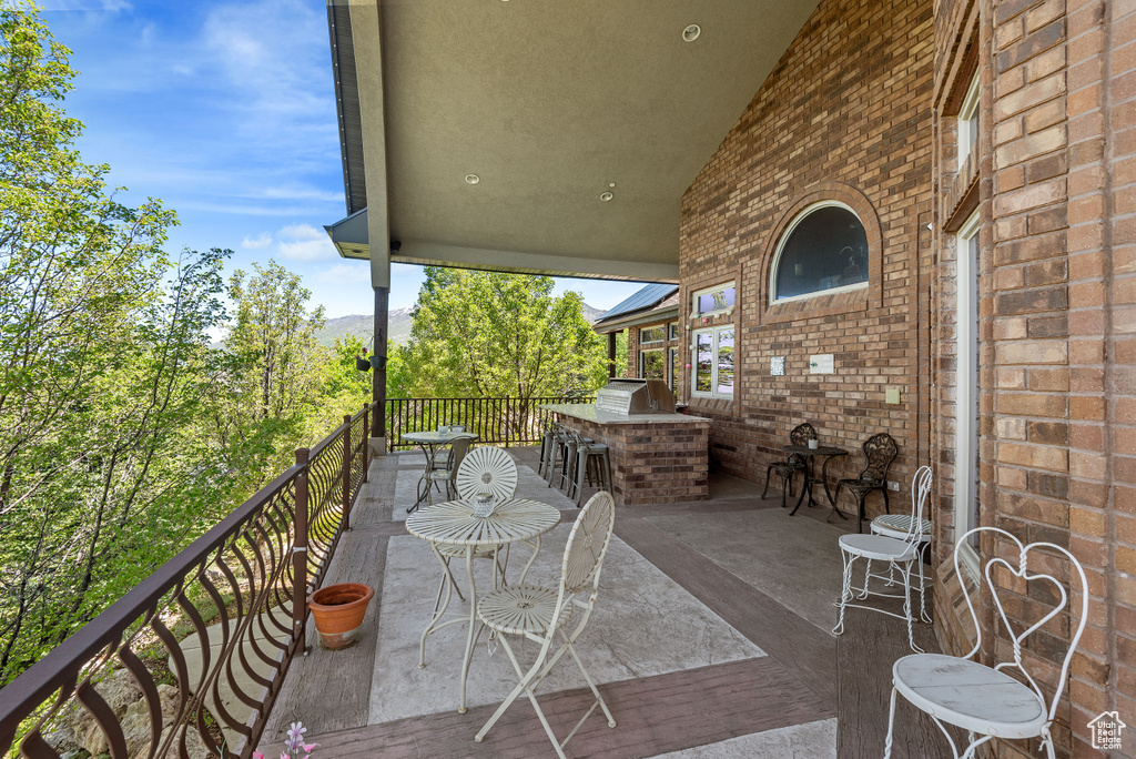 View of patio