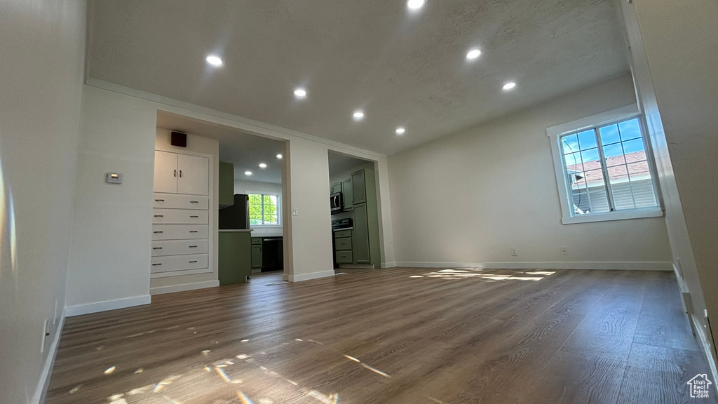 Unfurnished room featuring hardwood / wood-style floors