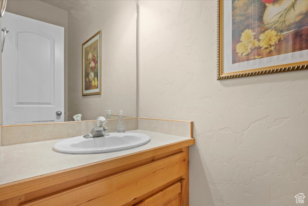 Bathroom with large vanity