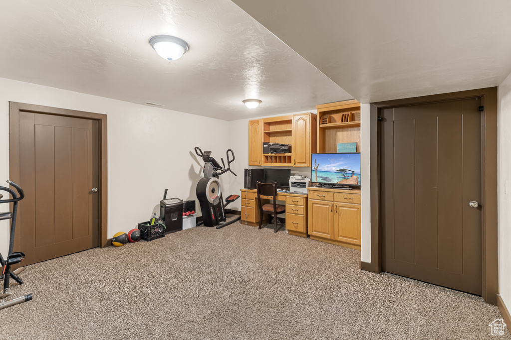 View of carpeted office