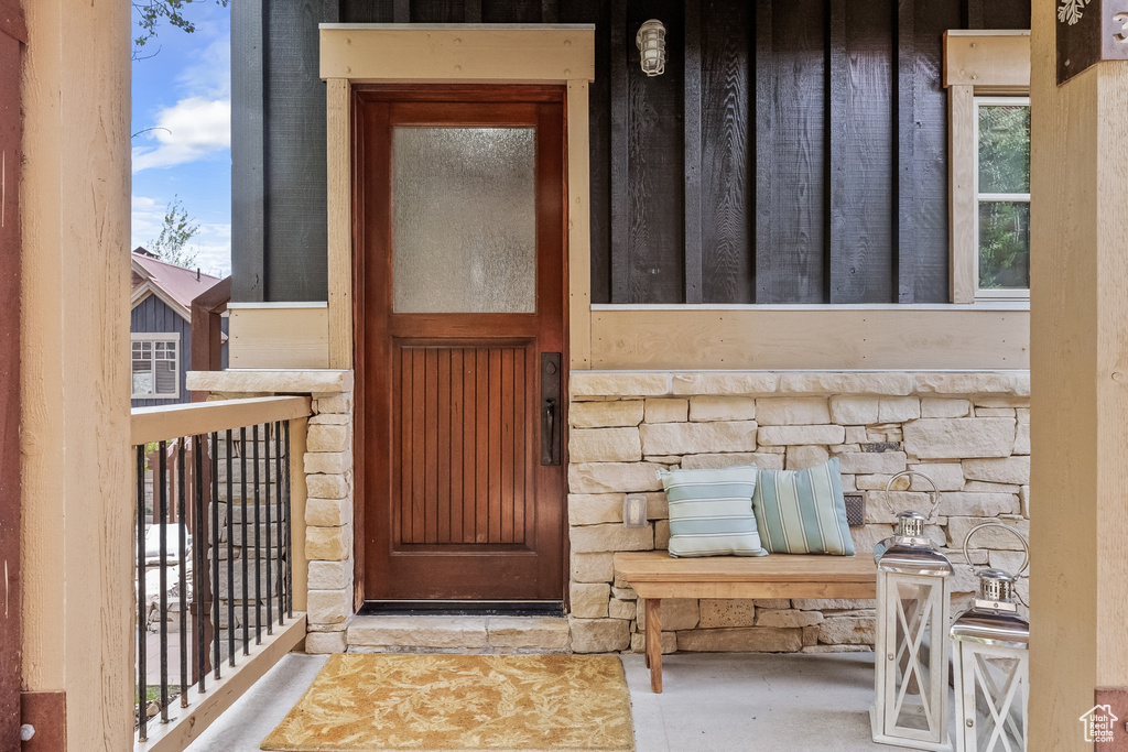 View of entrance to property