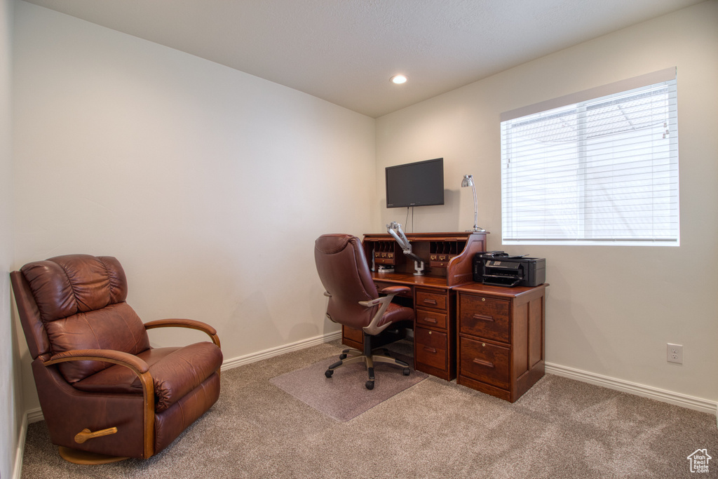 View of carpeted office