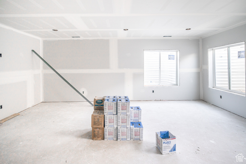 View of unfurnished living room