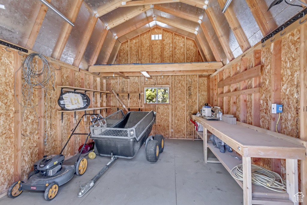 View of storage area