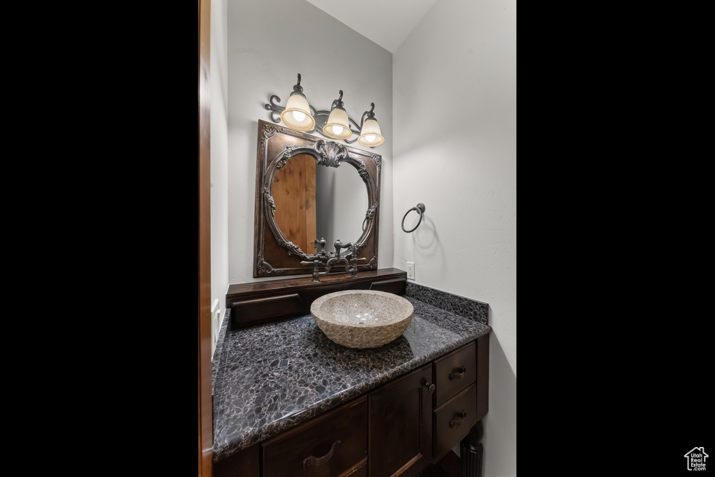 Bathroom featuring vanity